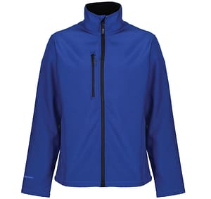 Recycled Softshell Jacket with company branding