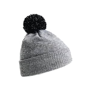 Pom Pom Beanie customization potential. Add your company logo, team name, or club crest