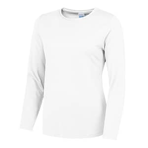 This long sleeve ladies t-shirt with quick drying properties is another great option for your customised teamwear clothing. Available in a range of sizes and stand out electric colours, this ladies long sleeve printed tee is a must for your branded corporate workwear or club gear collection!