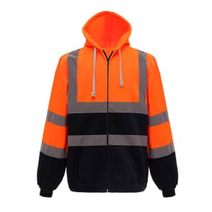 Hi Vis Hoodie with Custom Branding