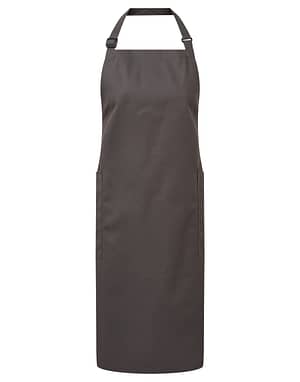 Catering organic bib apron with Company logo