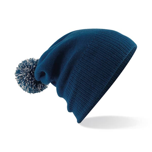 Kids Pom Pom Beanie with branding