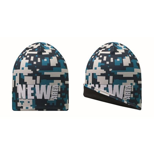 Full Colour Beanie with Fleece Lining - Image 2